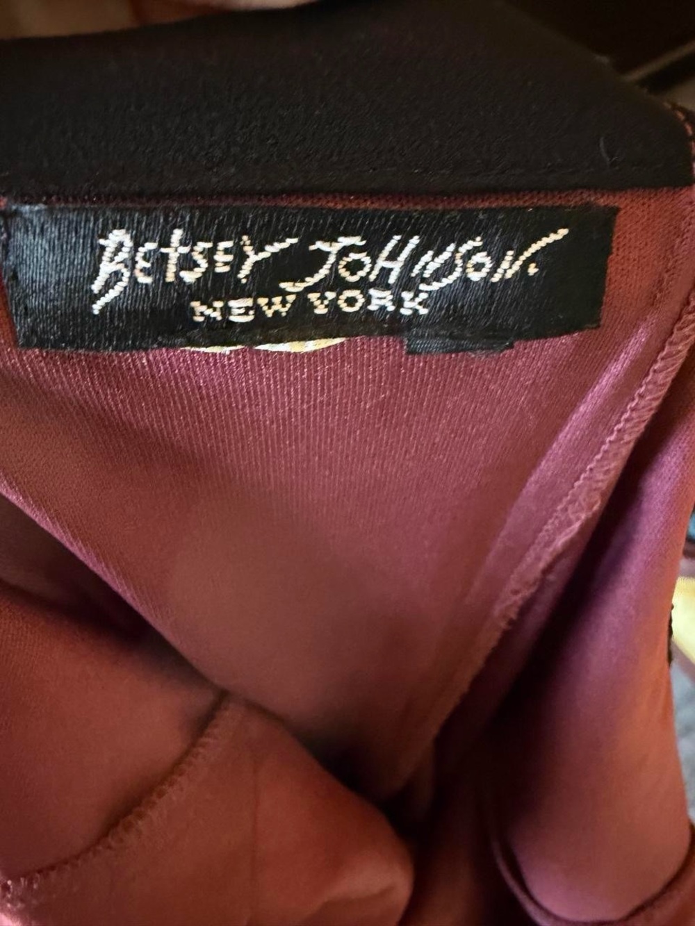 Vintage 90s/Y2K Betsey Johnson New York Embroidered Slip Dress | Floral Sequin M - Picture 5 of 7